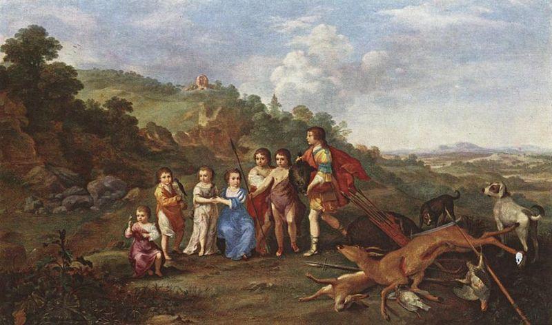 Cornelis van Poelenburch Children of Frederick V Prince Elector of Pfalz and King of Bohemia oil painting picture